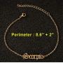 Nanafast Constellation Anklet Adjustable Zodiac Sign Anklet Bracelet Stainless Steel Astrology Link Anklet for Women Girls Birthday Gifts