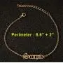 Nanafast Constellation Anklet Adjustable Zodiac Sign Anklet Bracelet Stainless Steel Astrology Link Anklet for Women Girls Birthday Gifts