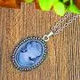 Lady Queen Cameo Jewelry Sets Vintage Look Necklace Earrings Bracelet Antique Silver Plated Fashion Jewelry