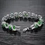 Herinos Women Platinum Plated Cubic Zirconia Tennis Bracelets Wedding Bridal Crystal Bangle