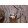 Gay Pride Cylinder Pendant Stainless Steel Rainbow Lesbian Pride Necklace Gay Pride Day Gay Pride Cylinder Pendant Stainless Steel Rainbow Lesbian Pride Necklace Gay Pride Day