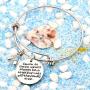 lauhonmin Cousin Bangle Bracelets for Women Men Boy Girl Cousin to Cousin Will Always be a Couple of Nuts Off Family Tree