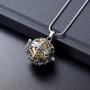 Cremation Jewelry Urn Pendant Necklace with Hollow Urn Cremation Jewelry for Ashes Lotus Flower Shape Cremation Jewelry Urn Pendant Necklace with Hollow Urn Cremation Jewelry for Ashes Lotus Flower Shape