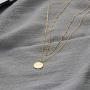 Bohemia Layered Necklace, Bar Coin Charm Pendant Neckalce Delicate Station Chain Multilayer Dics Bar Choker Necklaces for Women