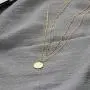 Bohemia Layered Necklace, Bar Coin Charm Pendant Neckalce Delicate Station Chain Multilayer Dics Bar Choker Necklaces for Women