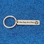 WUSUANED Sobriety Gift One Step at A Time Keychain Alcoholics Anonymous Jewelry Recovery Gift Sober Gift