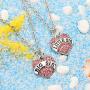 lauhonmin Crystal Sister Necklace Set Big Middle Little Baby Sister for Women Girl 9 Style 3 Colors