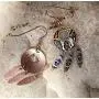 Bear Paw Earrings with Three Bear Claw Tassels for Women Girls- Apache Design, Copper Jewelry Handmade Bear Paw Earrings with Three Bear Claw Tassels for Women Girls- Apache Design, Copper Jewelry Handmade