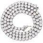 GOLD IDEA JEWELRY Hip Hop 1 Row Iced Out Tennis Chain Stainless Steel-4mm/5mm AAA+ Cubic Zirconia Diamond Tennis Necklace & Bracelet for Men Women 8-26’ GOLD IDEA JEWELRY Hip Hop 1 Row Iced Out Tennis Chain Stainless Steel-4mm/5mm AAA+ Cubic Zirconia Diamond Tennis Necklace & Bracelet for Men Women 8-26’