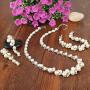 EVER FAITH Simulated Pearl Crystal Bridal Necklace Earrings Bracelet Set Clear