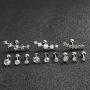 Besteel 16G Stainless Steel Cartilage Stud Earrings CZ Helix Tragus Daith Conch Monroe Piercing Set for Women Men