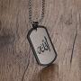 TIANYI Pendant Necklace for Men, Stainless Steel Dog Tag Jewelry