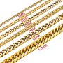 U7 Men Women Cuban Link Bracelet|Stainlss Steel 18K Gold Plated Diamond Cut 3mm 5mm 6mm 7mm 9mm 12mm Wide Miami Curb Chain Wrist Bracelet, Length 6.5'' 7.5'' 8.26'', with Gift Box