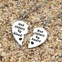 JQFEN Broken Heart Shape Friendship Necklaces Women Girl Jewelry Gift Not Sisters by Blood But Sisters by Heart