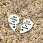 JQFEN Broken Heart Shape Friendship Necklaces Women Girl Jewelry Gift Not Sisters by Blood But Sisters by Heart