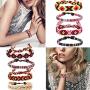 Thunaraz 20Pcs Braided Bracelets for Men Women Ethnic Tribal Bracelets Boho Hemp String Strand Bracelet