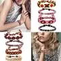 Thunaraz 20Pcs Braided Bracelets for Men Women Ethnic Tribal Bracelets Boho Hemp String Strand Bracelet