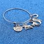 WUSUANED Horse Lover Gift There is No Secret So Close As That Between A Girl Or Her Horse Equestrian Charm Bracelet Horse Jewelry Gift for Cowgirl Horse Lover