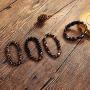 Jstyle 4Pcs Hematite Bead Bracelet for Men Women 8mm Tiger Eye Stone Beads Bracelet Elastic Natural Stone Bracelet Bangle