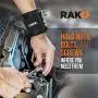 RAK Magnetic Wristband with Strong Magnets for Holding Screws, Nails, Drill Bits for DIY Handyman, Father/Dad, Husband, Boyfriend, Him, Men, Women (Black)