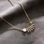 Fruitful Jewelry Fish Bones Necklace and Bracelet Set- Fish Bones Necklace&Bracelet Set Symbolizing Human and Nature Should Live in Harmony.