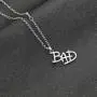 Davitu New Jewelry Michael Jackson English Letter Bad Necklace MJ Bad Logo Pendant for Men and Women Fans XL087 - (Metal Color: Silver) Davitu New Jewelry Michael Jackson English Letter Bad Necklace MJ Bad Logo Pendant for Men and Women Fans XL087 - (Metal Color: Silver)