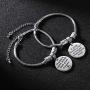 Zhanmai 5 Pieces Teacher Bracelet Jewelry Gift Adjustable Bracelets Engraved Message Metal Bracelet Bangle Gift for Women Teacher (Style C)