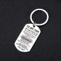 Stainless Steel Inspirational Keychain Gifts to My Son Graduation Gift for kids from son letter TO MY SON,I LOVE YOU SO,YOU ARE SO SPECLAL,I HOPE YOU KNOW.WITH EVERY DAY love mom