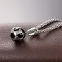 U7 Soccer/Basketball/Rugby/Tennis Racket Necklace Stainless Steel/18K Gold Plated Spiga Chain & Pendant,Men Boys Jewelry