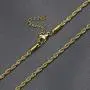 MEMGIFT 18K Real Gold Plated Rope Choker Chain Necklaces for Women Men Boys Teen Girls 2MM 2.5MM 3MM 4MM 5MM 16-28 Inches Chain Simple Fashion Trendy Jewelry Gifts for Mom Dad Sister Daughter Son