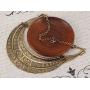 Alilang Vintage Egyptian Crescent Moon Shaped Bib Adjustable Statement Necklace