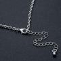 Hapibuy Crystal Bridal Wedding Necklace and Earrings Jewelry Set For Women and Brides