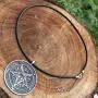 Church of Satan Jewelry The Sigil of Baphomet SAMAEL-LILITH Inverted Pentacle Pentagram Star Satanic Devil LaVeyan Satanism Wicca Witchcraft Pewter Mens Pendant Necklace charm men w Black PVC Cord