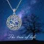 PYTALI 925 Stealing Sliver Celtic Knot Necklace Good Luck Oxidized Pendant Necklace,Gift for Women Girl 18''+2 Chain PYTALI 925 Stealing Sliver Celtic Knot Necklace Good Luck Oxidized Pendant Necklace,Gift for Women Girl 18''+2 Chain