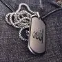 TIANYI Pendant Necklace for Men, Stainless Steel Dog Tag Jewelry