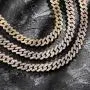 TOPGRILLZ 14mm 6 Times 14K Gold Plated Iced out Lab Diamond Miami Cuban Link Chain Choker for Men with Box Clasp Hip Hop TOPGRILLZ 14mm 6 Times 14K Gold Plated Iced out Lab Diamond Miami Cuban Link Chain Choker for Men with Box Clasp Hip Hop