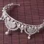 FXmimior Silver Bead Bridal Wedding Crown Headband Women Crystal Tiara Headpiece Wedding Hair Accessories FXmimior Silver Bead Bridal Wedding Crown Headband Women Crystal Tiara Headpiece Wedding Hair Accessories