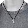 TANGPOET Viking Necklace for Men Sterling Silver Wolf Valknut Vegvisir Arrow Pendant Viking Jewelry Gift for Women Teens