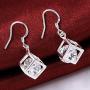 Hosaire Dangle Earrings Elegant Shining Crystal Drop Hook Earrings for Womens Jewelry