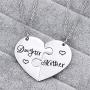 iJuqi Mother Daughter Necklace Gifts - 2PCS Mom Necklace from Daughter, Mom Gifts Daughter Gifts for Christmas Mothers Day