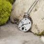 Honolulu Jewelry Company Sterling Silver Sand Dollar Necklace Pendant with 18'' Box Chain