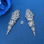 mecresh Marquise Crystal Bridal Chandelier Dangle Drop Earrings Ladies Gifts in Silver/Gold Tone