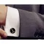 Kooer Classic Stylish Star Cuff Links Personalized Wedding Cufflinks Gift for Men Kooer Classic Stylish Star Cuff Links Personalized Wedding Cufflinks Gift for Men