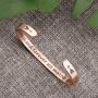 MEMGIFT Rose Gold Bracelets for Women Inspirational Cuff Bagnle Stainless Steel Jewelry Christmas Birthday Gifts for Her Funny Secret Message