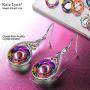 Kate Lynn Jewelry Set for Women Phoenix Pendant Necklace Dangle Earrings Crystals from Austria Gifts for Mom Wife Friend Female with Jewelry Box, Soft Cloth