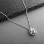 Mariell Pear-Shaped Solitaire Necklace Pendant for Brides - Vintage Wedding Bridal Jewelry