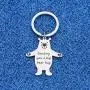 WUSUANED Long Distance Hug Token Jewelry Sending You A Big Bear Hug Keychain Long Distance Relationships Gift for Girlfriend Boyfriend
