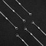 Hicarer 12 Pieces Stainless Steel Chain Extender Adjustable Necklace Extender Chain with Lobster Clasp
