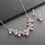 Mariell Rose Gold Multi-Shaped Cubic Zirconia Necklace & Earring Wedding Jewelry Set for Women and Brides Mariell Rose Gold Multi-Shaped Cubic Zirconia Necklace & Earring Wedding Jewelry Set for Women and Brides
