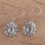 NOVICA Blue Topaz .925 Sterling Silver Dangle Earrings, Blue Glitz NOVICA Blue Topaz .925 Sterling Silver Dangle Earrings, Blue Glitz